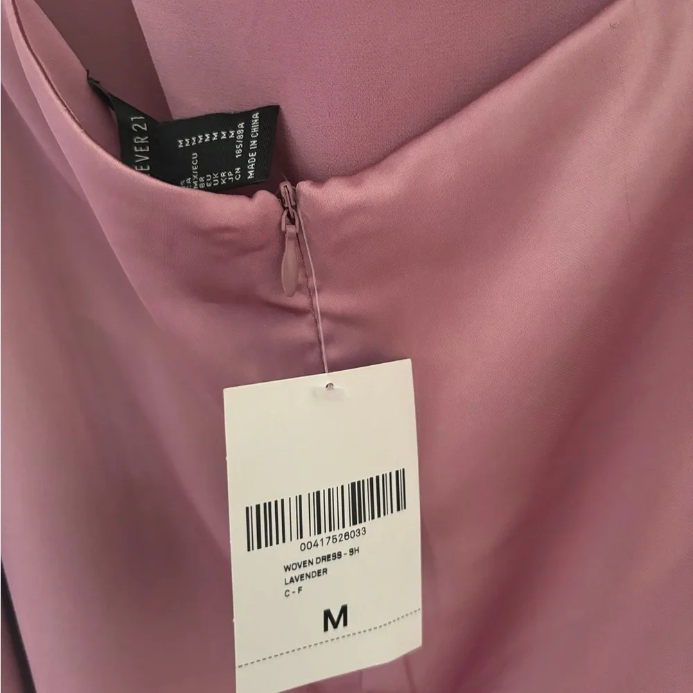 NWT Forever 21 satin pink mini dress - Picture 5 of 5
